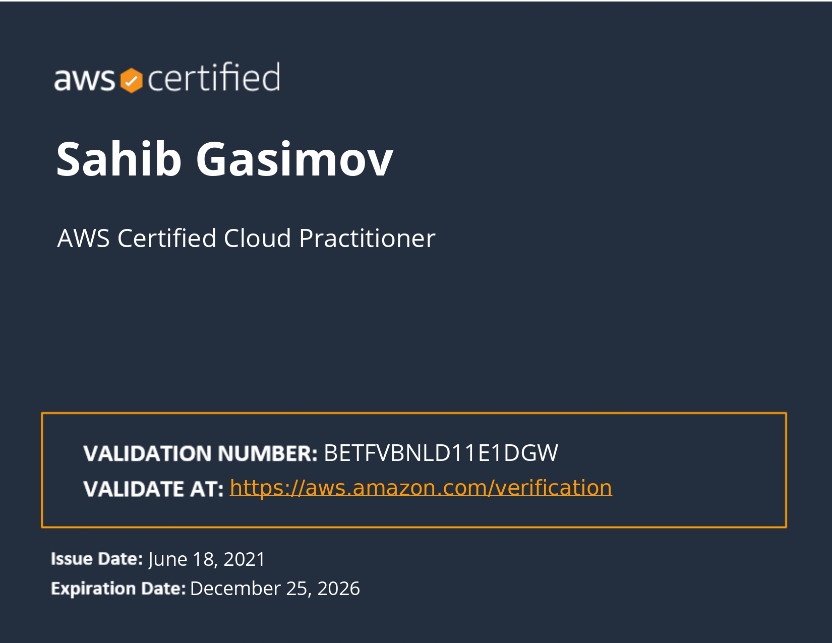 AWS Cloud Practitioner