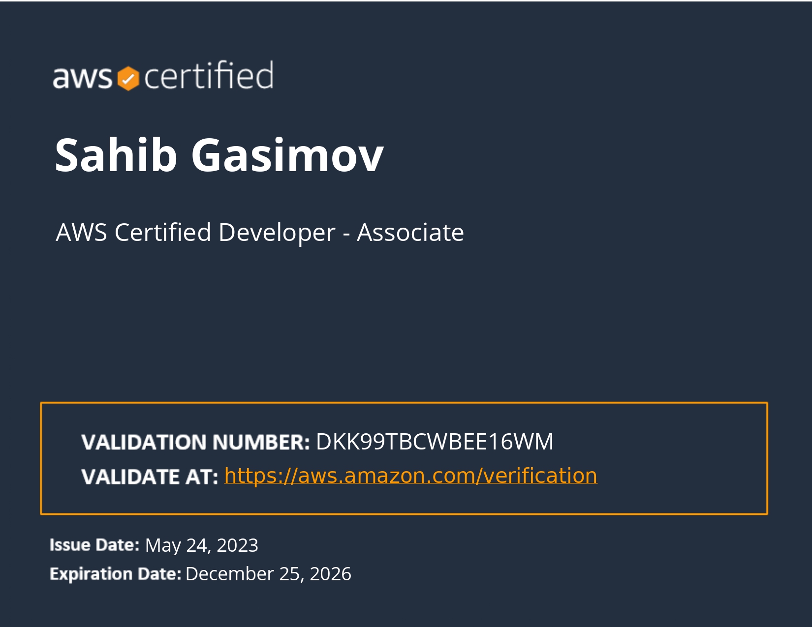 AWS Certified Developer - Associate